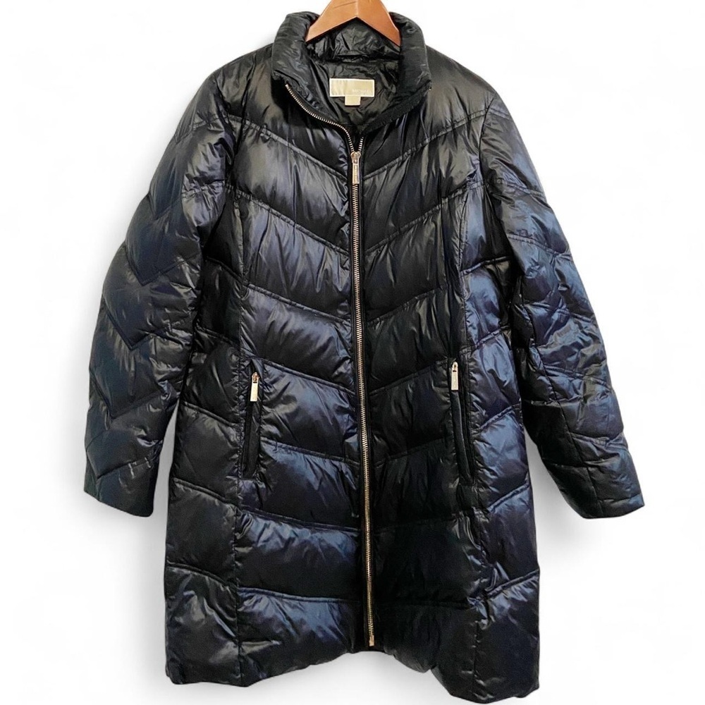 Michael Kors Women's Hooded Quilted
Down Parka Long Coat